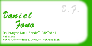 daniel fono business card